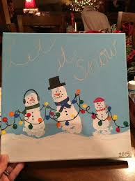 Footprint Snowmen With Finger Print Light Bulbs Snowman Crafts For Infants Christmas Crafts For Kids Christmas Crafts Christmas Canvas