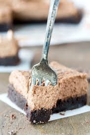 Chocolate Mousse Brownie Recipe Fudge Brownies Covered With A Light And Fluffy Chocolate Mousse Yu Chocolate Mousse Brownies Recipe Desserts Brownie Recipes