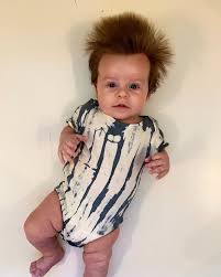 Hair care is important for babies and children. A Four Month Old Baby From Australia Has A Head Full Of Lush Hair That Causes A Stir Wherever He Goes Bored Panda