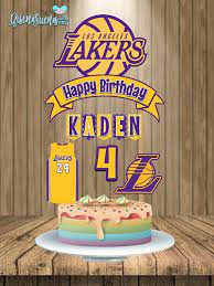 Hope you guys like it, s. Lakers Cake Topper Lakers Birthday Lakers Party Lakers Custom Cake Topper Los Angeles Banderin Wwe Birthday Cakes Custom Cake Toppers Cake Banner