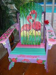 Two Of My Most Favorite Things Adirondack Chair And Flamingos Flamingo Decor Pink Flamingos Flamingo Art