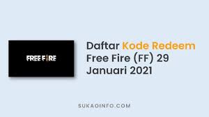 Buruan klaim kode redeem ff hari ini jumat 20 agustus 2021 baca juga: Kode Redeem Ff Terbaru 29 Januari 2021 Klaim Segera Sukaoinfo
