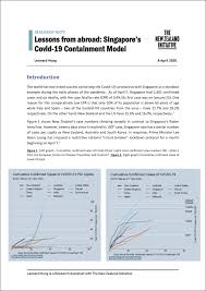Check your symptoms and decide on your next steps. Research Note Lessons From Abroad Singapore S Covid 19 Containment Model The New Zealand Initiative