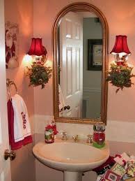 The snowflakes that you will hang in your bathroom mirror create a nice warm image. 27 Christmas Home Decor Ideas 00001 Beautiful House Christmas Bathroom Christmas Bathroom Decor Christmas Apartment