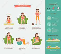 Preparing For Labor Set With A Design Of Flat Characters Of Royalty Free Cliparts Vectors And Stock Illustration Image 54945040