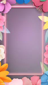 Download Premium Illustration Of Colorful And Tropical Floral Frame Mockup Flower Background Wallpaper Flower Phone Wallpaper Frames Design Graphic