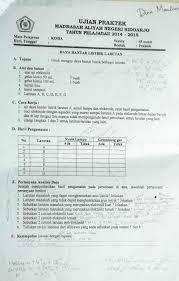 Kali ini saya akan memberikan penuntun praktikum yang bisa kalian gunakan. Contoh Ujian Praktek Fisika Kelas 12 Masnurul