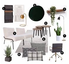 Harlow Thistle Home Design Lifestyle Diy Mood Board Living Room Office Moody Scandinavian Chic Mood Board Living Room Living Room Interior Bedroom Furniture Design