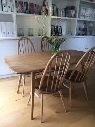 4 Quaker Dining Chairs Retro Mid Century Vintage Blonde Dining Chairs Ercol Dining Chairs Ercol Dining Table