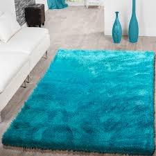 Bestellen sie bereits ab 40€ versandkostenfrei beim testsieger. Teppich Wohnzimmer Hochflor Teppiche Modern Elegant Weich Schimmer In Uni Turkis Ebay