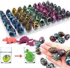 This quantity should be enough for two egg halves. Amazon Com Igeekid 60 Pack Dinosaur Eggs Hatching Dino Egg Grow In Water Crack With Assorted Color Pool Games Toys Water Fun Birthday Holiday Gifts Party Favors For Toddler Kids 3 10 Boys