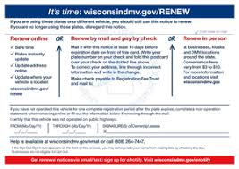 Vehicles with an apportioned registration issued under the international registration plan (irp). Wisconsin Dmv Official Government Site License Plate Renewal Options