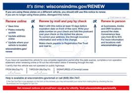 Pay the appropriate vehicle registration renewal fee. Wisconsin Dmv Official Government Site License Plate Renewal Options