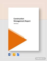 Pdf Google Docs Ms Word Apple Pages Free Premium Templates Construction Management Progress Report Template Templates