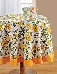 Get 5% in rewards with club o! Round Tablecloth 60 Inches In Diameter Tablecloths For 4 Seat Tables Duck Cotton Machine Washable Buy Online In Bahamas At Bahamas Desertcart Com Productid 101489766