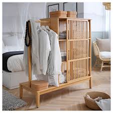 Nordkisa Kleiderschrank Offen Schiebetur Bambus Hier Entdecken Ikea Osterreich Sliding Wardrobe Doors Open Wardrobe Ikea Bedroom Furniture