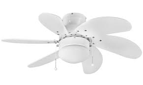 Larger rooms would require 56'' to 72'' fans. Fantasia Atlanta Small 30 Ceiling Fan With Light Gloss White 111573