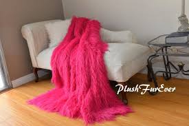Our quality range of bedroom linen is available for delivery straight to your door, anywhere in sa. Plush Faux Fur Throw Blanket Bedspread Mongolian Fuschia Throws Home Living Commentfer Fr