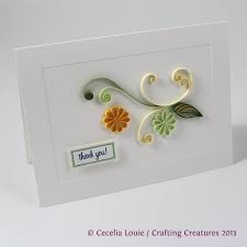 I thought it was time i put together a list of monthly card making kit … Quilled Thank You Cards 4 Of 8 Paper Quilling Cards Paper Quilling Flowers Origami And Quilling