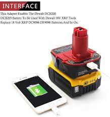 This is a quick rundown of converting an old fashioned lead 18v dewalt battery to a 20v max for the cheapest amount possible. For Dca1820 20v 18v Usb Adapter Work With Dewalt Max Xr Dcb200 Dcb201 Dcb203 Dcb203bt Dcb204 Dcb205 Dcb206 Compact Batteries Battery Accessories Aliexpress