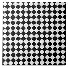 Black And White Diamond Pattern Tile Black And White Diamond Shape Pattern Tile Zazzle Com In 2020 Black And White Tiles Diamond Pattern Tile Patterns