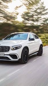 Mercedes Benz Glc63 S Amg 2018 Cars Motion Blur Road White Glc Class Mercedes Mercedes Hd Picture Desktop Wallpaper