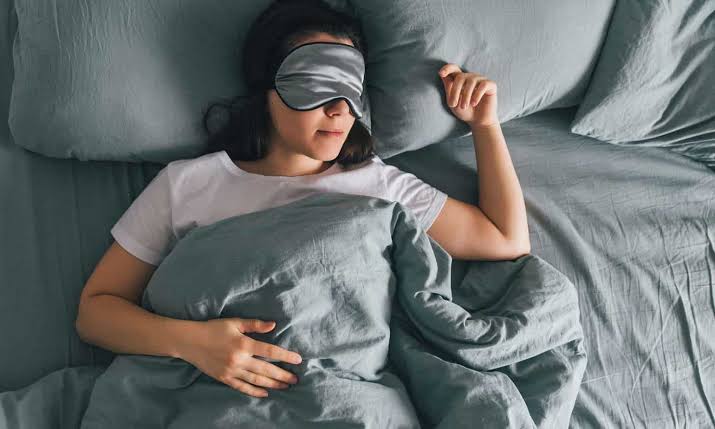 A woman sleeping 