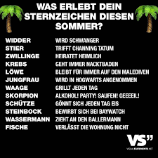 Was Erlebt Dein Sternzeichen Diesen Sommer Visual Statements Sternzeichen Lustig Sternzeichen Lustige Schilder