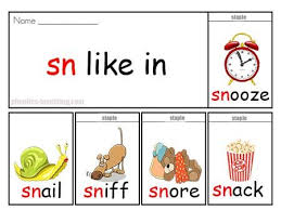 Sn Words Free Printable Phonics Flip Book Sn Sound