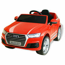 Ebay Sponsored Vidaxl Voiture Electrique Pour Enfants Audi Q7 Plastique Rouge Vehicule Jouet Audi Q7 Audi Electric Car