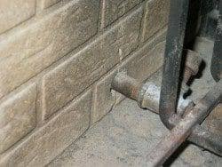 Numbers up and down on left side is the pipe diameter in inches. Fireplace Gas Line Not Caulked Or Sealed Around Gas Pipe Buyers Ask