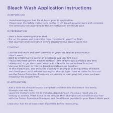 Never put powdered oxygen bleach directly onto. Bleach Washing Your Hair The Shade