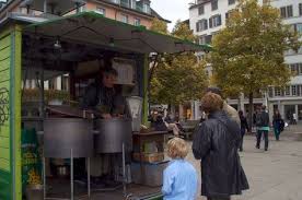 maroni zurich switzerland towards fall and winter there are lot s of maroni chestnuts stands all over the main pedestrian areas especially on zwitserland