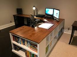 Cut out the sheets as per the requirement with a circular saw for the top. 28 Awesome Diy Home Office Desk Ideas Office Desk Designs Bookshelves Diy Diy Home Office Desk