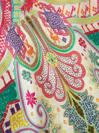 Hüftbedeckend, 64 cm, in größe 36/38 ärmellänge: Seidenkleid Mit Paisley Muster Damen Etro
