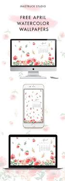 Free April Watercolor Wallpapers Inkstruck Studio Watercolor Wallpaper Ipad Wallpaper Watercolor Free Desktop Wallpaper
