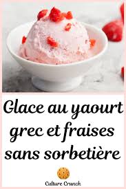 Glace Au Yaourt Grec Et Aux Fraises Sans Sorbetiere La Recette Facile En 2020 Cuisine Et Boissons Recettes De Cuisine Recette Facile