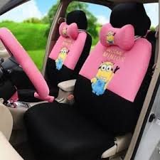 Black And Pink Car Seat Covers On Sale Despicable Me Minions Car Seat Covers Accessories Set 18pcs Tl15 78h Seat Covers Carseat Cover Car
