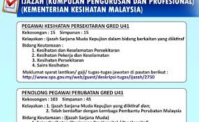 Latihan inspektor kesihatan atau penolong pegawai kesihatan persekitaran. Jawatan Kosong Pegawai Kesihatan Persekitaran 2020 Spa Cute766