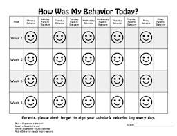 Smiley Behavior Chart
