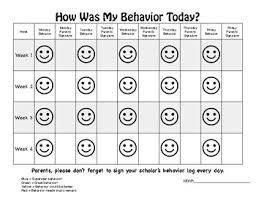 smiley behavior chart