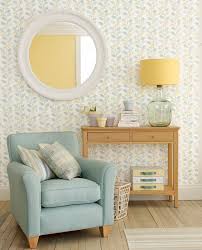 Spring Trail Duck Egg Wallpaper Room Inspiration Lauraashleyhome Duck Egg Living Room Blue Living Room Yellow Living Room