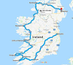 A Map Of Your Ireland Road Trip Itinerary Ireland Road Trip Itinerary Ireland Road Trip Trip
