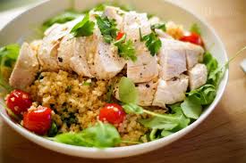 Huhnerbrust Mit Bulgur Tomaten Zitrone Krauter Gluten Diat Abnehmen Vollwerternahrung Rezepte Rezepte Huhnchenrezepte