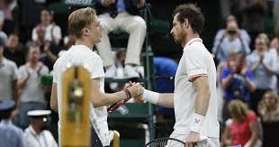 This is what it's about. Watch Told Andy Murray At The Net That He S My Hero Denis Shapovalov After Wimbledon Win