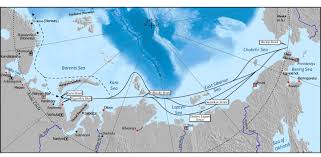 Map Of The Russian And Norwegian Arctic Coasts Showing The