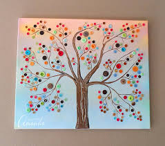 Painting frames wall modular pictures for living room decorative print painting hd poster canvas poster home decor kids room. Button Tree A Beautiful Canvas Project Full Of Vibrant Colors