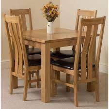 1 square table (printed as two parts, top and bottom) 4 chairs. Oslo Small Square Oak Dining Set With 4 Princeton Oak Chairs Oak Furniture King