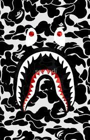 Shark Black Bape Camo Bape Wallpapers Bape Wallpaper Iphone Bape Shark Wallpaper