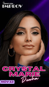 @iamcrystalmarie is hitting the stage at Desert Ridge Improv! 🎙️, ✨  November 13, ✨ 7:30 PM, Link in bio for tickets., #DesertRidgeImprov  #CrystalMarieDenha #StandUpComedy #PhoenixComedy #LiveComedy